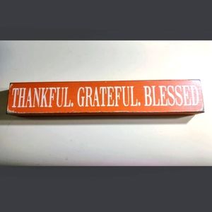 New Handcrafted 'Quill to Paper' Distressed Wood Desk Sign Accessory